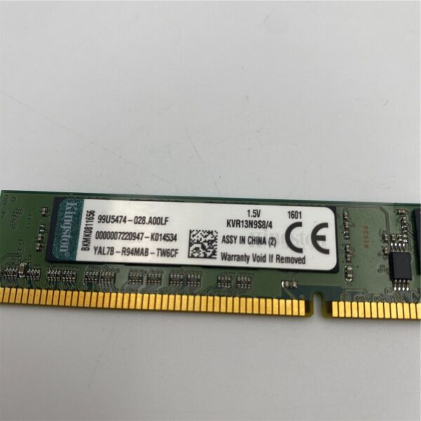 Kingston 4GB PC3-10600 DDR3-1333MHz KVR400X64C3A/512 99U5474-028.A00LF - Image 2