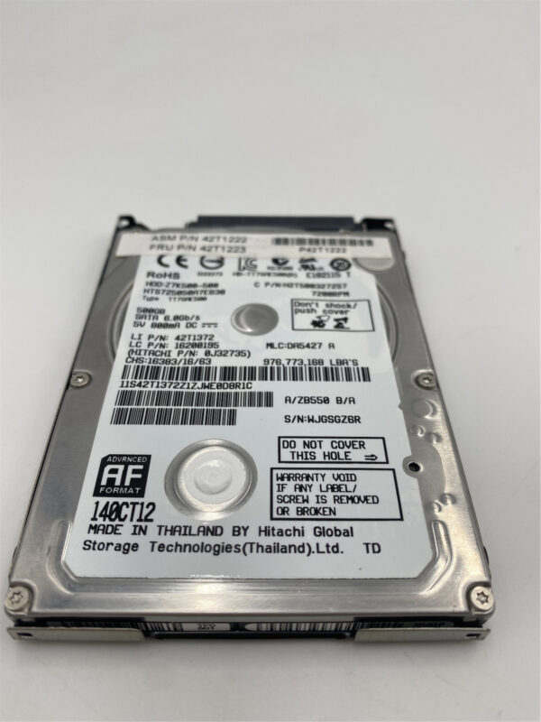 Lenovo HDD DRIVE Tray-SATA7 500G 2.5 7200 7mm SATA STD HGST 42T1261 42T1223 - Image 2