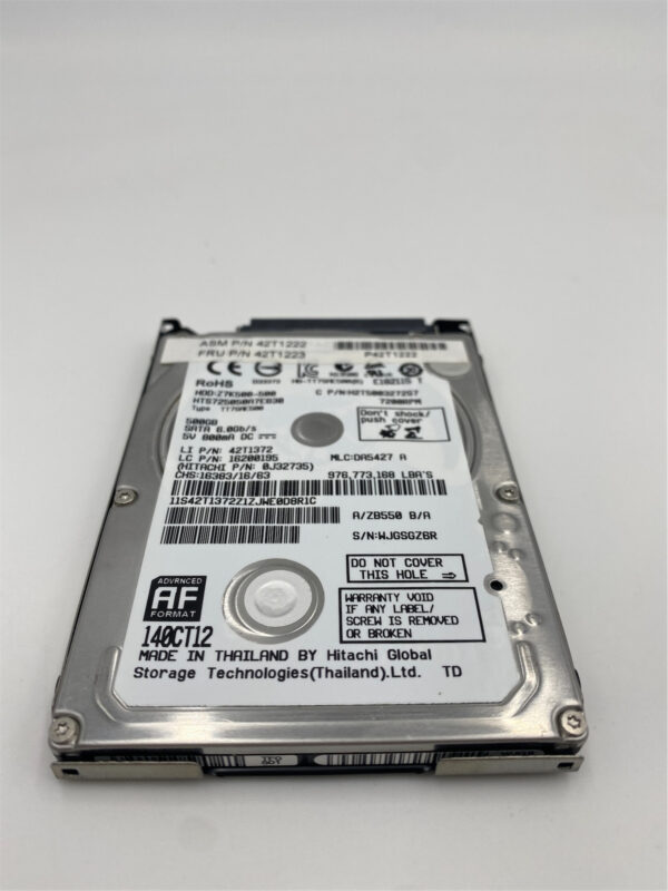 Lenovo HDD DRIVE Tray-SATA7 500G 2.5 7200 7mm SATA STD HGST 42T1261 42T1223 - Image 6