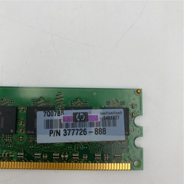 HP 1GB 1RX8 PC2-5300U DDR2 666MHZ UDIMM MEMORY MT16HTF12864AY-667D4 377726-888 - Image 4