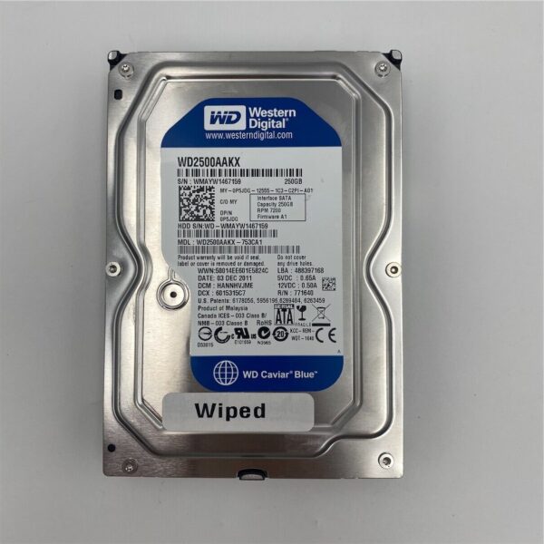 DELL 250GB SATA3 7.2K 3.5INCH LFF HDD WD2500AAKX 0TMN2K 0894N4 08NW5P 0P5JDG