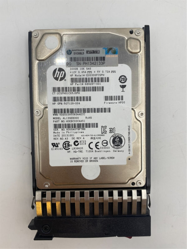 HP 300GB 6G 10K SFF DP SAS 507284-001 507119-004 507128-B21 507129-004 - Image 3