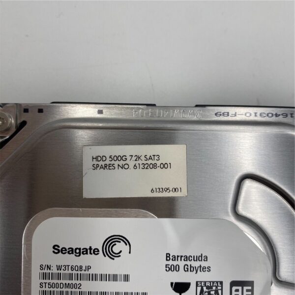 HP 500GB 7.2K 6G 3.5INCH SATA HDD 613208-001 - Image 5
