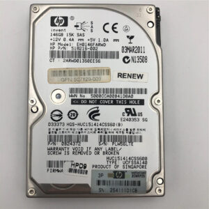 HP 146GB 6G 15K DP 2.5 H/S SAS HDD 507129-009 512744-001 512547-B21