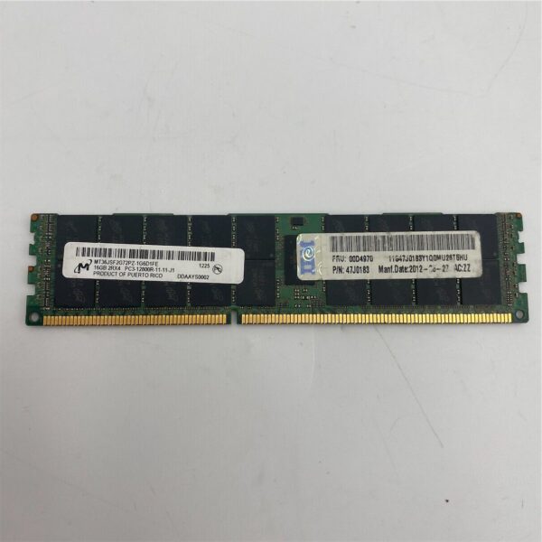 IBM 16GB 2Rx4 PC3-12800R-11 DDR3-1600 00D4968 47J0183 00D4970