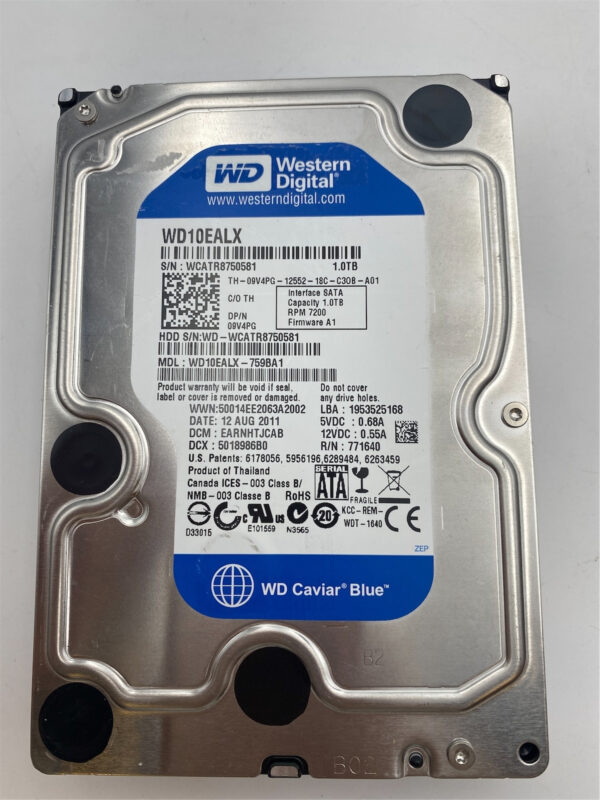 DELL 1TB 7.2K 3.5INCH SATA HDD 0GTP0 09V4PG - Image 2