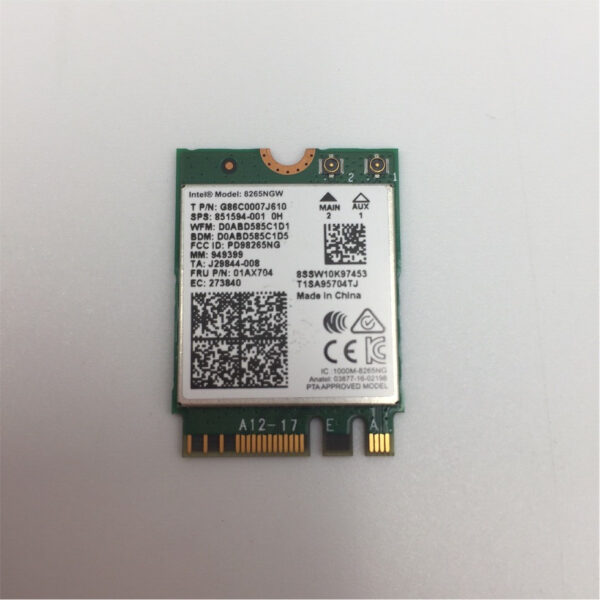 Lenovo Wireless,CMB,IN,8265 NV M2 01AX704