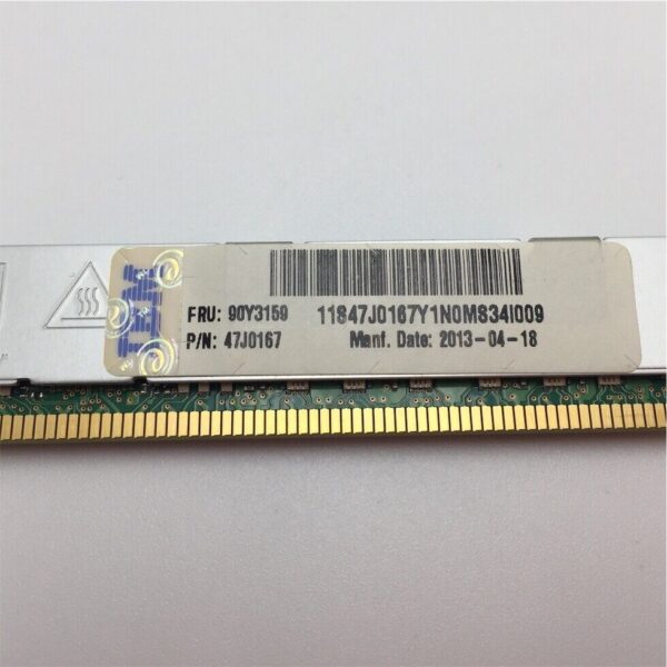 IBM 16GB (1*16GB) PC3-12800 DDR3 MEMORY 90Y3159 - Image 3
