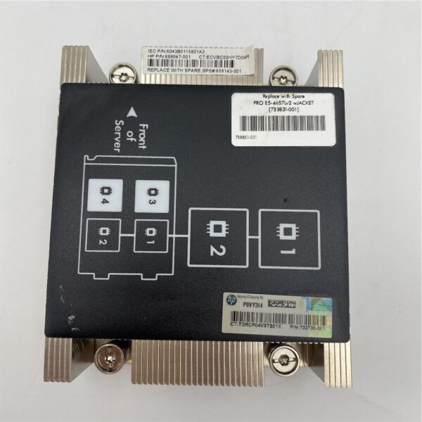 HP BL660CG8 HEATSINK PROCESSOR 1/2 689047-001 689143-001 - Image 2
