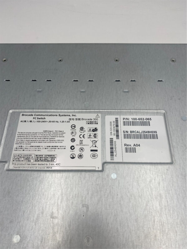 EMC DS-300B 8/24 Active Ports Switch 8Gb FC Ports W/8x57-10000117-01 100-652-065 - Imagen 6