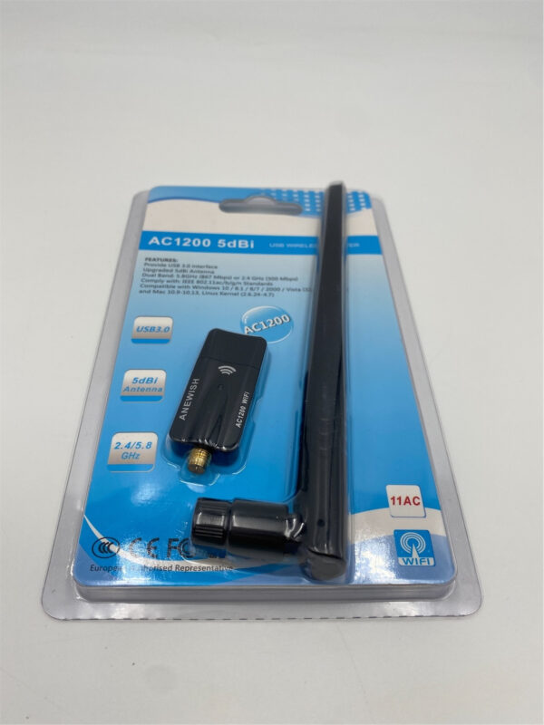 HAOLIYUN AC1200 5dBi USB WIRELESS ADAPTER NIP AC1200-5DBI X002BU3F91 X001MV8L0X