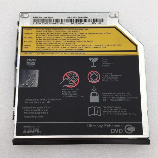 IBM 8/24X SLIM ULTRABAY ENHANCED DVDROM 26K5397 - Image 2