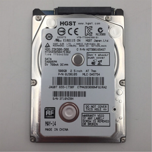 HITACHI 500GB 5.4K 3G 2.5INCH SATA HDD 0J38105 - Image 7
