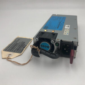 HP 460W HE 12V HOT PLUG AC POWER SUPPLY 511777-001 "BROKEN PLASTIC HANDLE"