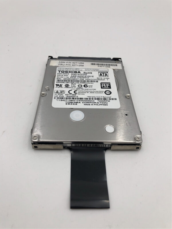 Lenovo HDD DRIVE Tray 320G 2.5 7mm 7200 SATA STD Toshiba 42T1245 42T1251 42T1259