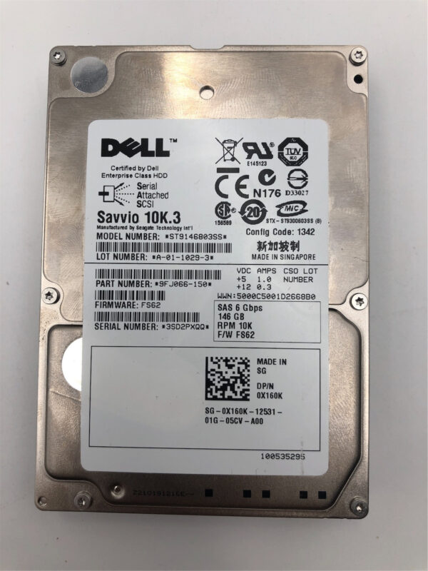 DELL 146GB 10K 2.5 6G SAS HDD X160K - Imagen 6