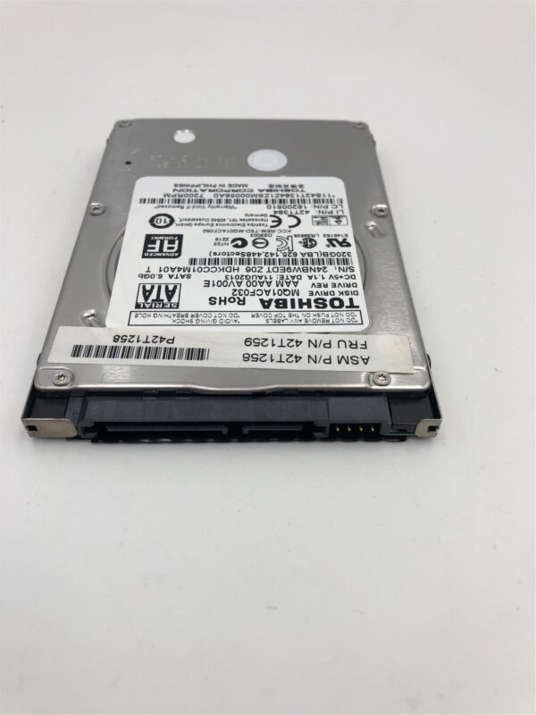 Lenovo HDD DRIVE Tray 320G 2.5 7mm 7200 SATA STD Toshiba 42T1245 42T1251 42T1259 - Imagen 4
