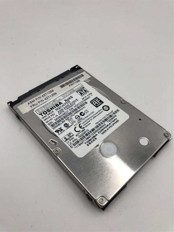 Lenovo HDD DRIVE Tray 320G 2.5 7mm 7200 SATA STD Toshiba 42T1245 42T1251 42T1259 - Imagen 5