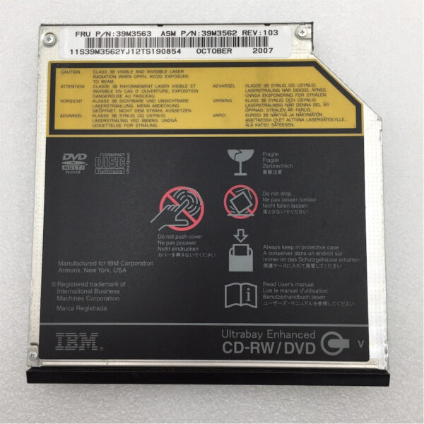 IBM DVD-ROM 8x/CD-RW 24x IDE Internal Black Slimline Drive 39M3563
