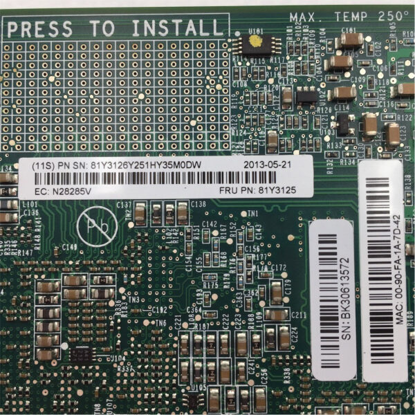 IBM Flex System 4 Port 10 Gb Ethernet Adapter 81Y3125 - Image 7