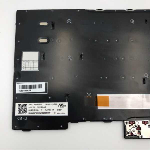 LENOVO FRU COMO FL, CHY, KB, BK, US 01YP320 - Imagen 5