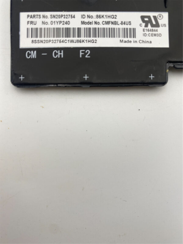 LENOVO FRU COMO FL, CHY, KB, BK, US 01YP240 - Image 5