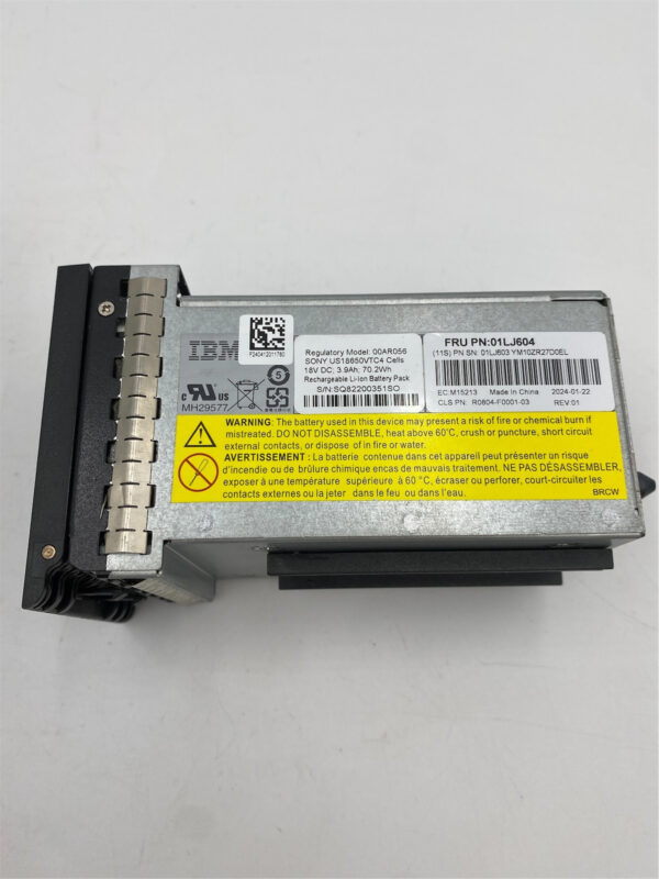 IBM Controller Battery DH8 Flash 840/900 Date Code: 2024/01/22 01LJ604 - Imagen 3