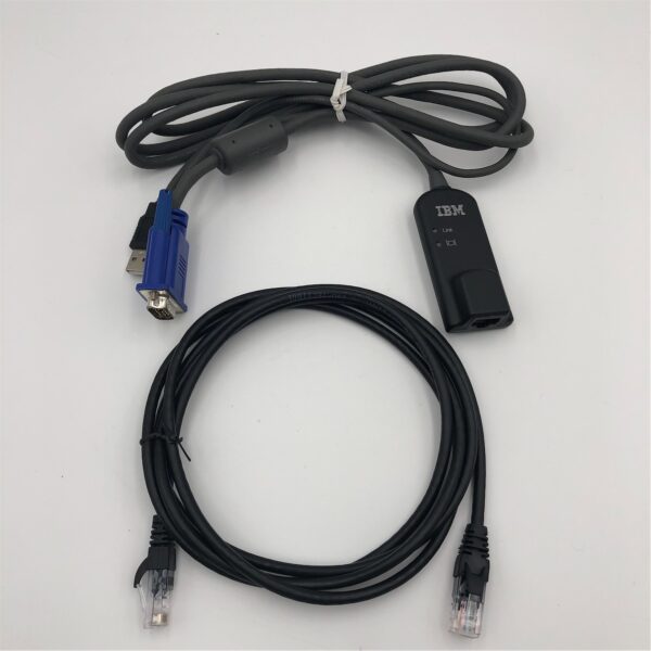 IBM KVM Conversion Cable Virtual Media w/ethernet cable Included 39M2908