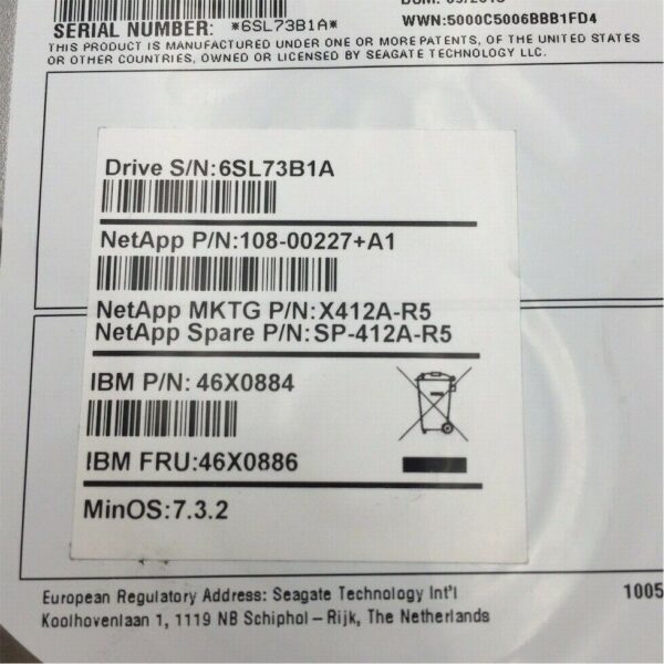 NETAPP 600GB 15K SAS 3.5" Disk Drive 108-00227+A0 ST3600057SS "no tray" - Image 3
