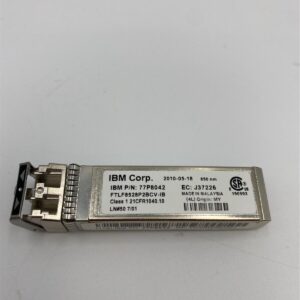 IBM TRANSCEIVER 8GB SHORTWAVE SFP 85Y6278 FTLF8528P2BCV-IB 77P8042