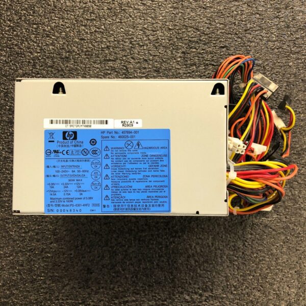 HP PROLIANT 365W POWER SUPPLY FOR ML115 G5 460025-001 457694-001 - Image 3