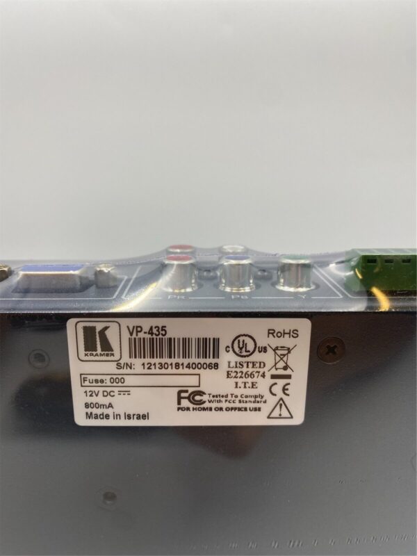 Kramer ProScale VGA, Component & HDMI To HDMI Video Scaler VP-435 - Imagen 2