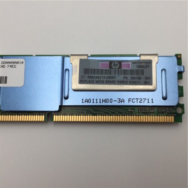 HP DIMM,1GB PC2-5300 FBD,64Mx8,RoHS 416471-001 398706-051 - Image 2