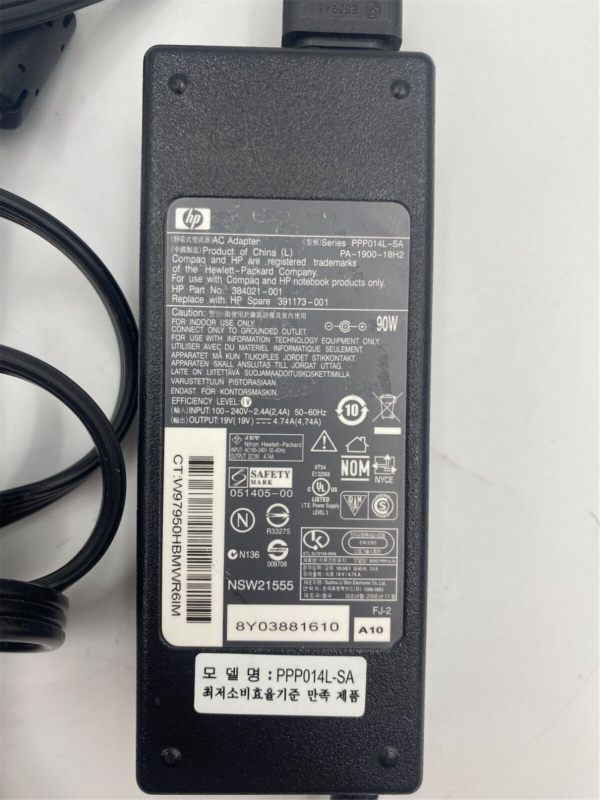 HP Elitebook Laptop 7.4mm, 5.0mm 90W C5 AC 391173-001 384021-001 - Image 4