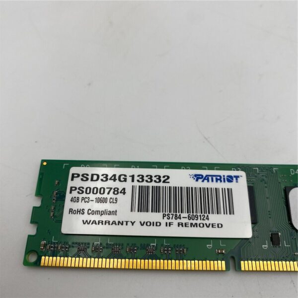 PATRIOT DDR3 4GB 1333MHz CL9 1x4GB PSD34G13332 - Image 2
