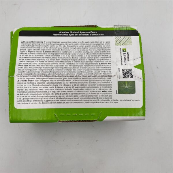 Lexmark 78C1UYE Yellow Ultra High Yield Toner Cartridge 78C1UYE-HY - Image 4
