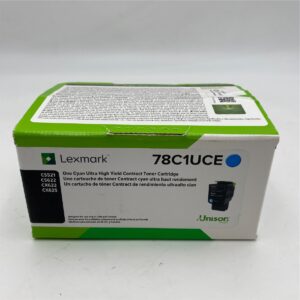 Lexmark 78C1UCE Cyan Ultra High Yield Contract Toner 78C1UCE-HY