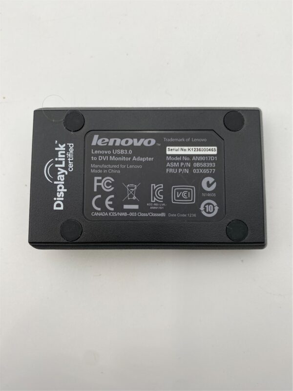 Lenovo AC_ADAPTER USB3.0 to DVI-I A 03X6577 - Image 4