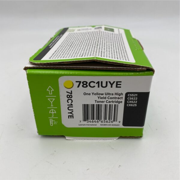 Lexmark 78C1UYE Yellow Ultra High Yield Toner Cartridge 78C1UYE-HY - Image 2