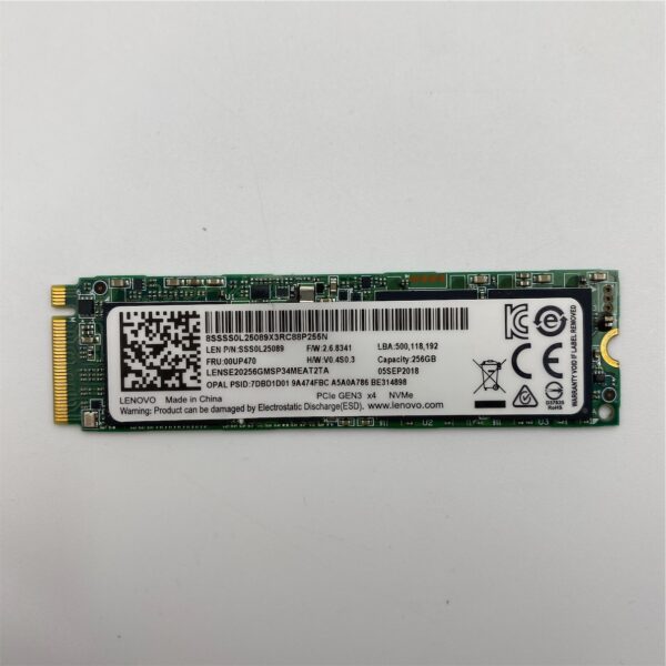 Lenovo 256GB SSD Hard Drive (m.2 PCIE 3X4) 00UP470