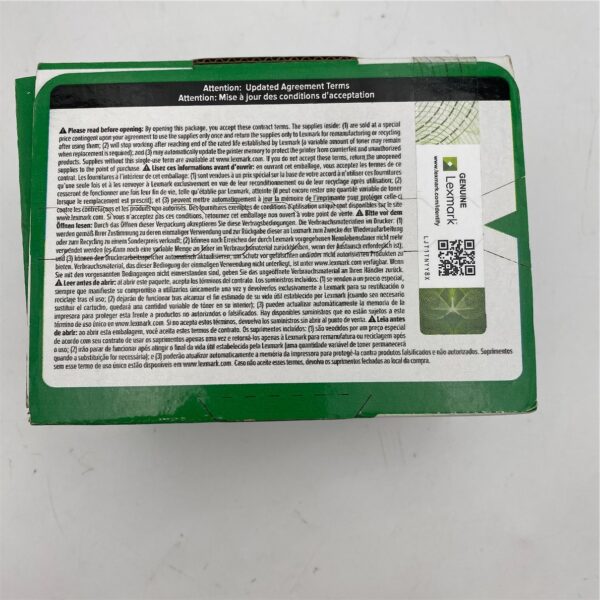 Lexmark 78C1UK0 Black Ultra High Yield Return Program Toner 78C1UK0-HY - Image 4
