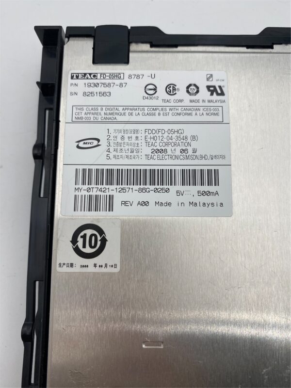 DELL PE2800 1.44MB 3.5IN FDD INT SLIM (BLACK) T7421 - Image 5