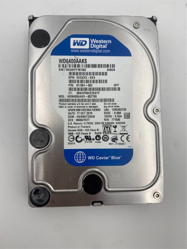 HP 640GB 7.2K 3G SATA 3.5" HDD 5189-2868 611301-002