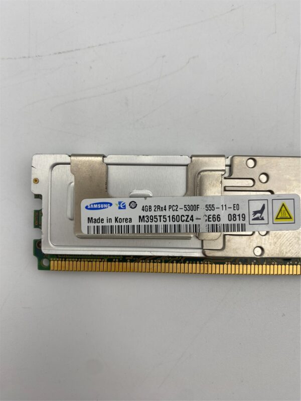 SAMSUNG 4GB (1x4GB) 2RX4 PC2-5300F DDR2-667MHZ FB DIMM M395T5160QZ4-CE66 - Image 4