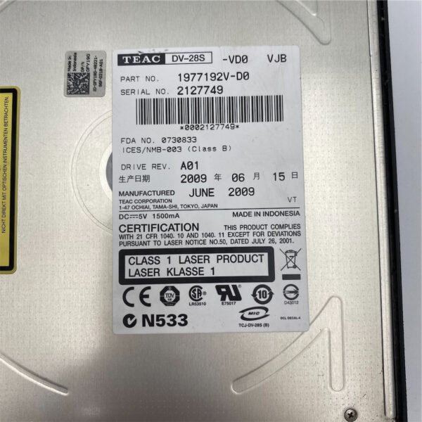 DELL DVD ROM 8X SLIM FOR POWEREDGE SERIES FY190 - Imagen 4