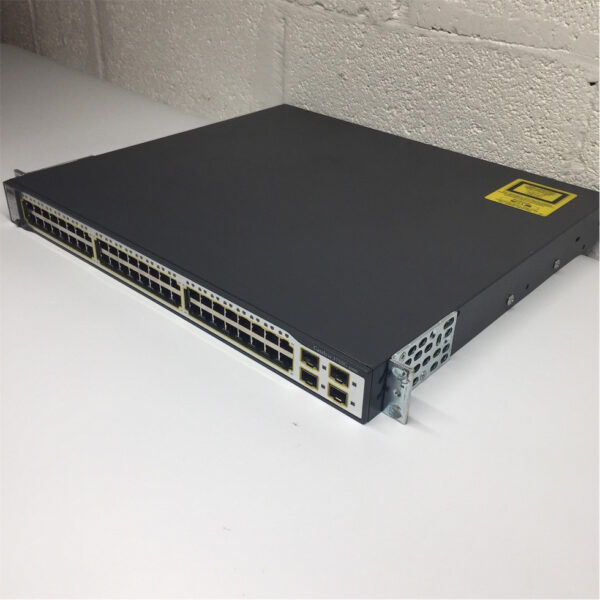 Cisco 3750G Series 48-Port Gigabit Switch w/ Rack Ears WS-C3750G-48TS-E - Imagen 2