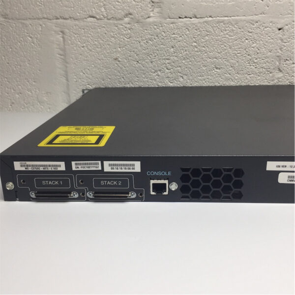 Cisco 3750G Series 48-Port Gigabit Switch w/ Rack Ears WS-C3750G-48TS-E - Imagen 5