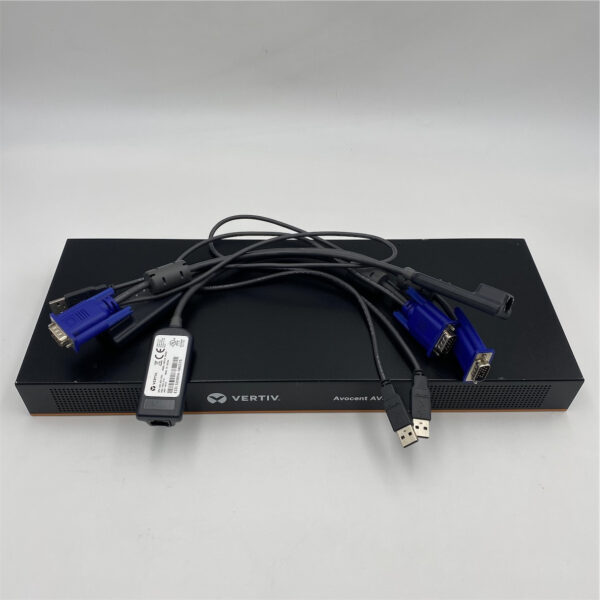 VERTIV AVOCENT AV3108 8PORT KVM OVER IP SWITCH with cables 500-349-501 - Image 3