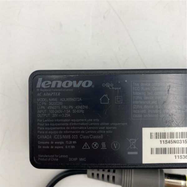 LENOVO 65W 20V AC ADAPTER 45N0316 - Image 4