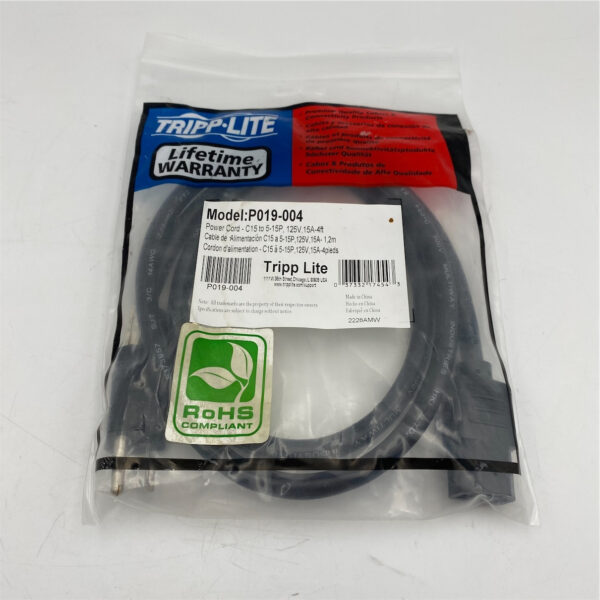 Tripp Lite Heavy Duty Power Cord 16A,14AWG 4ft P019-004 - Imagen 2